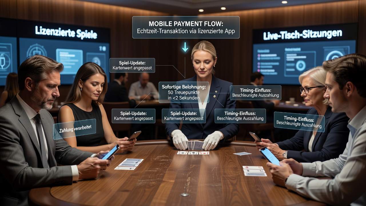 Einfluss mobiler Zahlungen auf Prämien in deutschen Live-Tischspielen